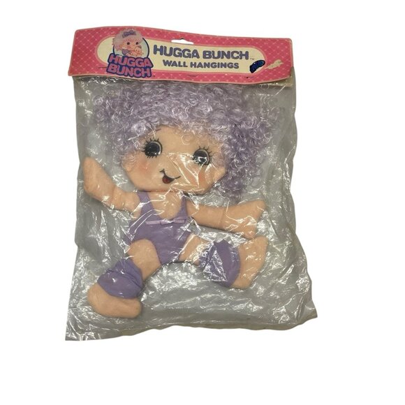 Hugga Bunch 1984 Hallmark Wooltex Int Wall Hanging NOS In Package Vintage - Picture 2 of 7